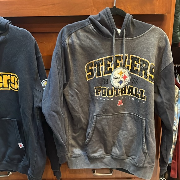 Two Steelers Men’s hoodies both size L - Picture 2 of 7